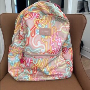 STATE Kane double pocket Neon Patterned Backpack